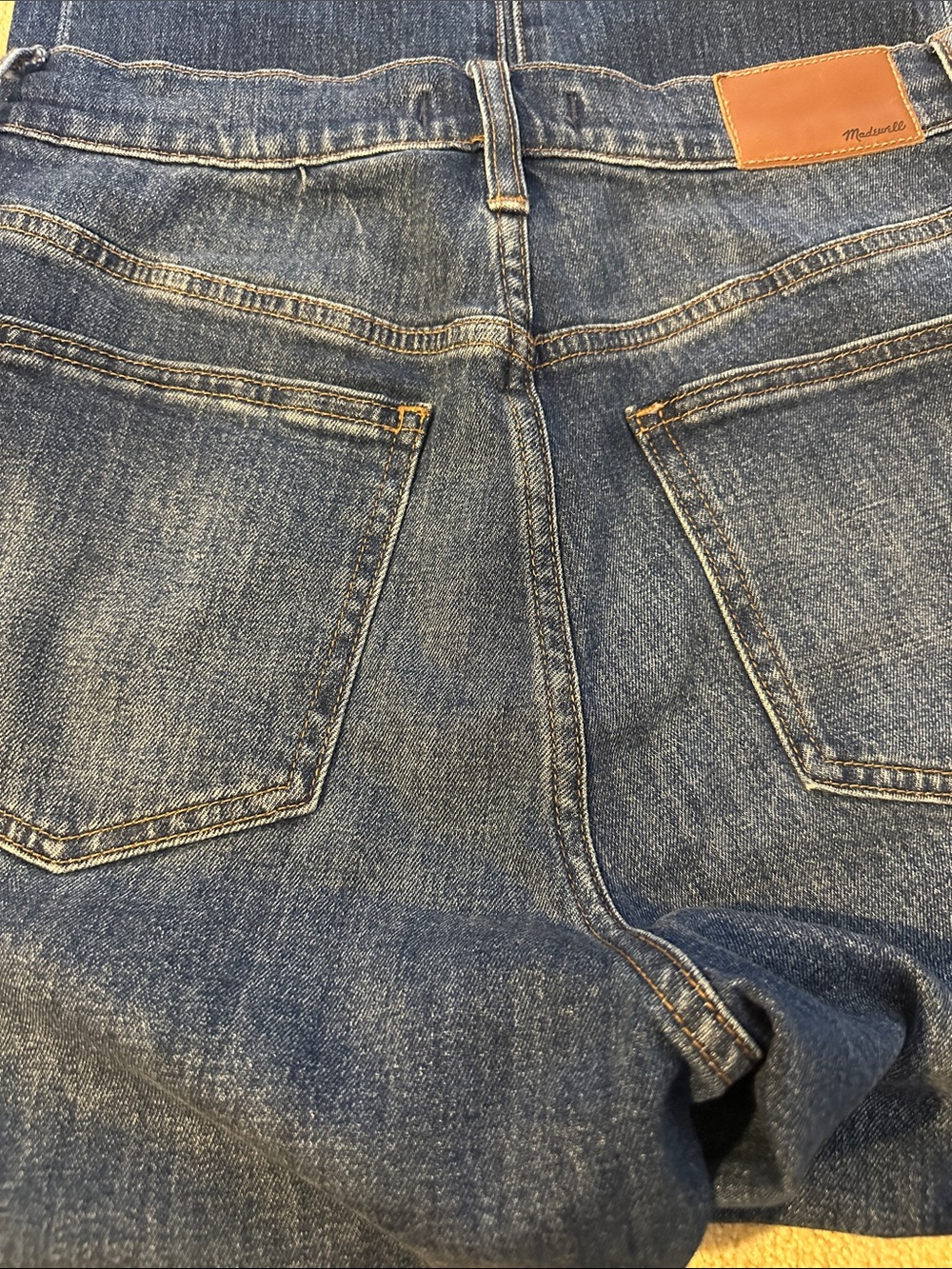 Madewell the perfect vintage Button-Fly Jeans in Dark Blue Wash - Picture 3 of 3
